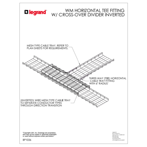 Stacked Horizontal Tee with Divider