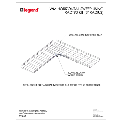 Horizontal Bend with RadT90